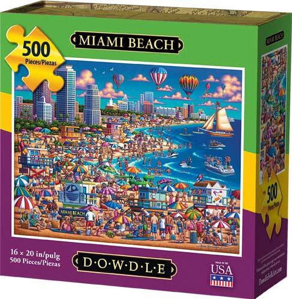 Dowdle Jigsaw Puzzle - Miami Beach - 500 Piece - Walmart.com