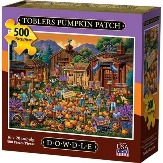 Dowdle Jigsaw Puzzle - Toblers Pumpkin Patch - 500 Piece