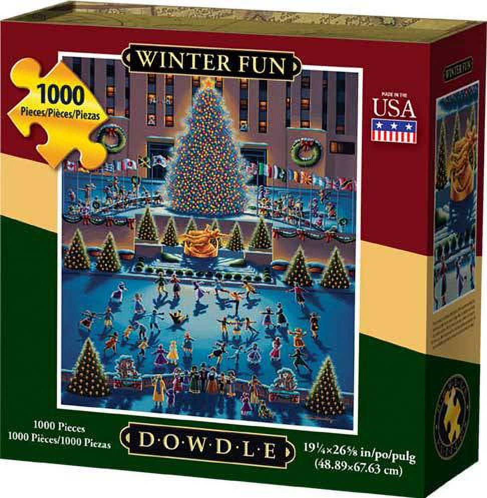 Puzzle King Winter Fun 1000 Pièces - Thème Hiver, Pour Adultes Et Enfants Dès 7 Ans, Neuf