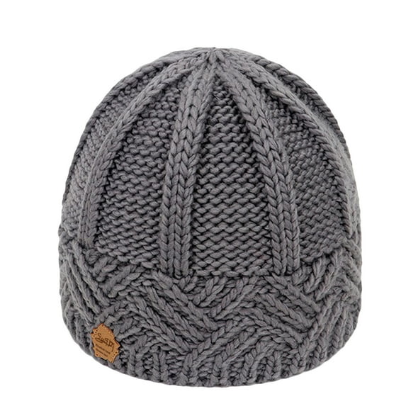 Dowegor Knitted Bucket Hat, Hemming Wool Knitted Hats Keep Winter Hat Fashion Women Warm Baseball Caps,