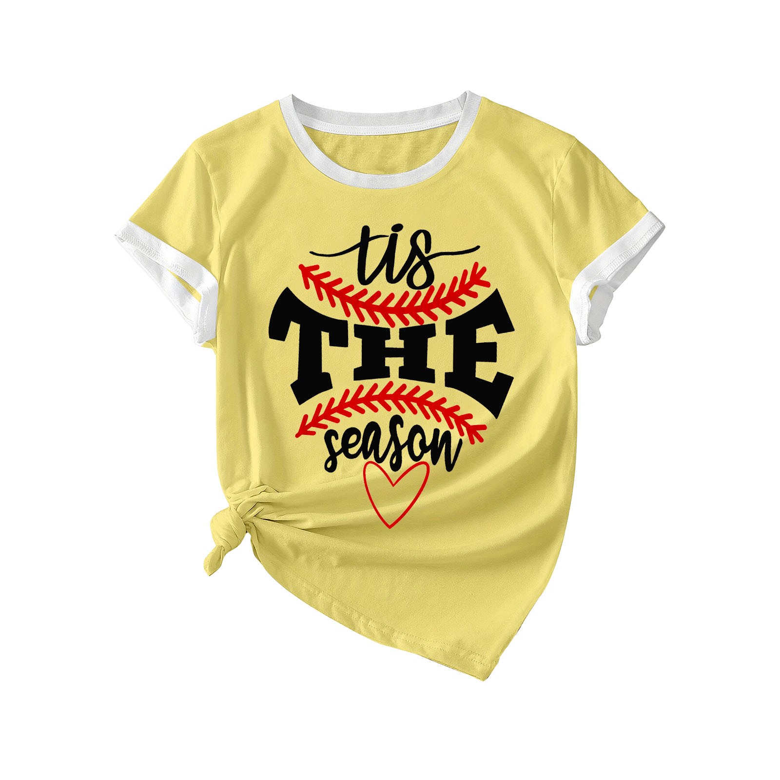 Dowegor Shirts for Women The Season Baseball Softball Lovers T Shirt