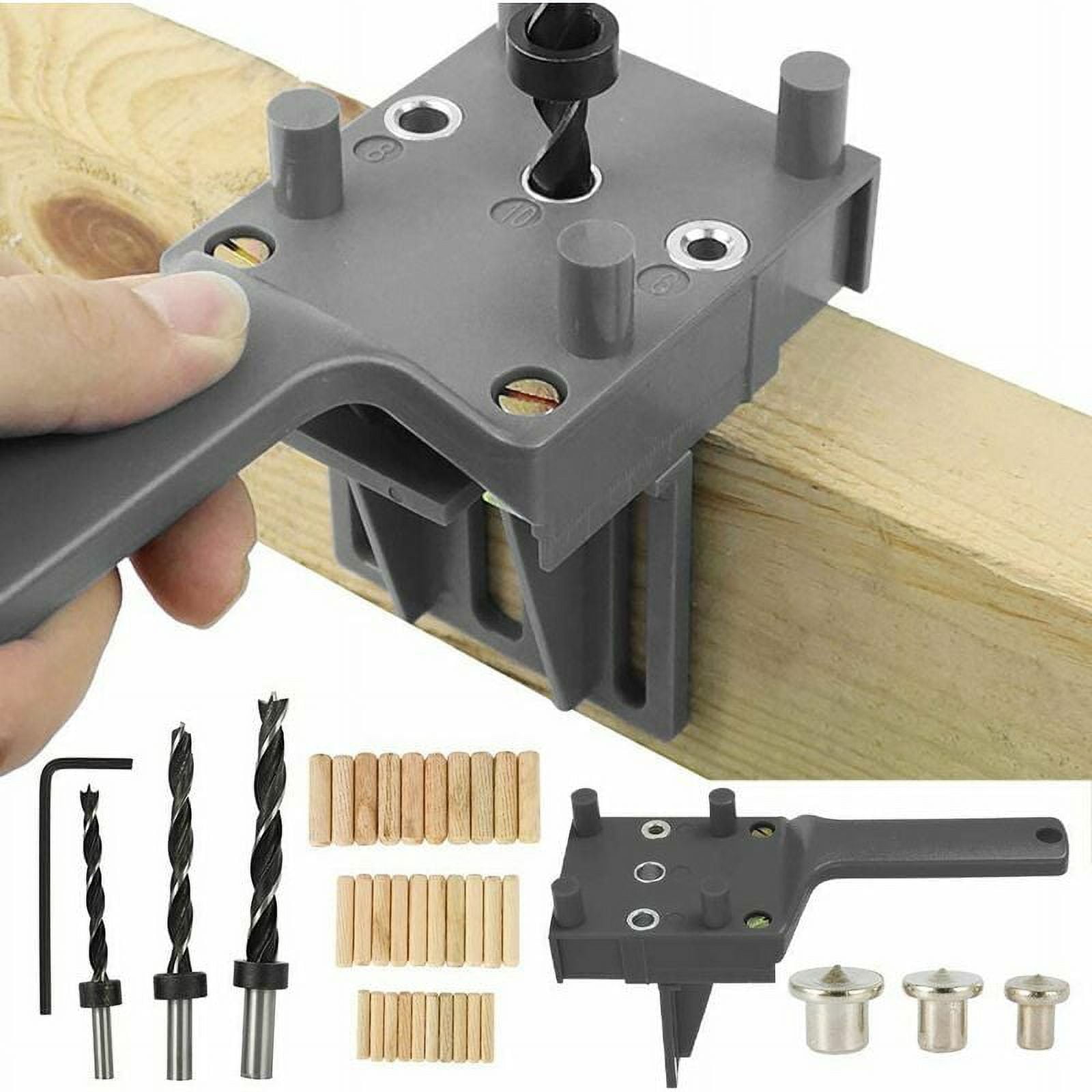 Dowel Jig Tools For Straight Holes, Self Centering Pocket Hole Jig ...