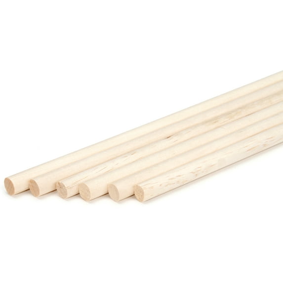 Dowel Rods 12"-.375"X12" 5/Pkg