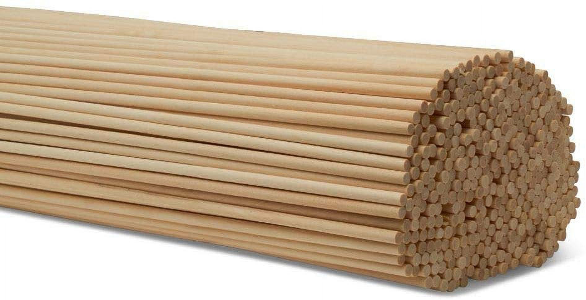  Dowel Rods Wood Sticks Wooden Dowel Rods - 1 x 24 Inch  Unfinished Hardwood Sticks - for Crafts and DIYers - 10 Pieces by  Woodpeckers