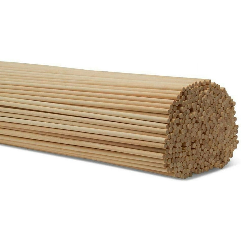 Dowel Rods Wood Sticks Wooden Dowel Rods - 3/16 x 18 inch Unfinished Hardwood Sticks - for Crafts and DIYers - 25 Pieces by Woodpeckers