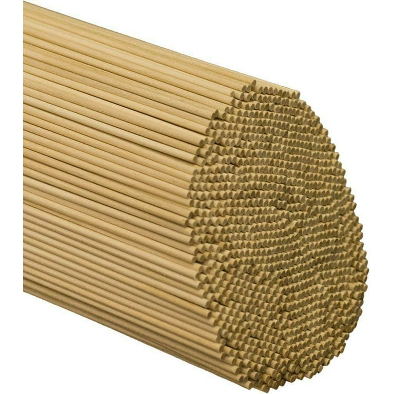 Dowel Rods Wood Sticks Wooden Dowel Rods - 3/16 x 24 Inch Unfinished  Hardwood Sticks - for Crafts and DIY'ers - 250 Pieces by Woodpeckers 