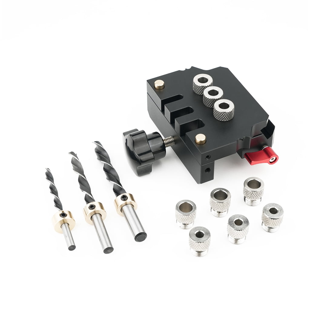 Doweling Jig Kit Vertical Drill Guide Hole Locator Hole Puncher Woodworking Tool
