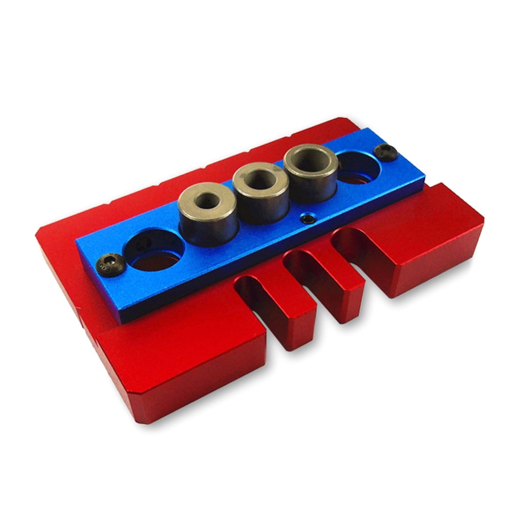 Doweling Jig Punch Locator Aluminum Alloy Portable Pocket Hole Pitch Jig Set Wardrobe Door Position Home Hardware Handle