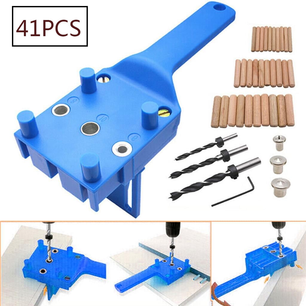 Doweling Jig Self Centering Kit,Biscuit Joiner Woodworking Dowel Jig Tool for Straight Holes