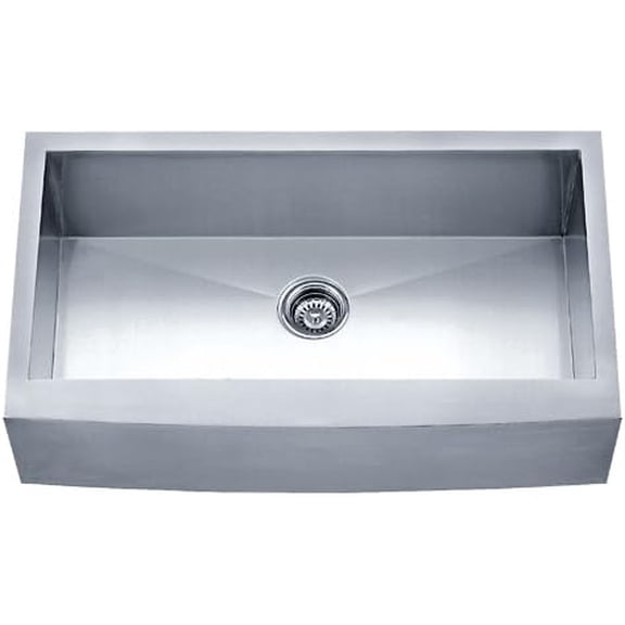 Dowell 10" Deep Apron Front Farmhouse Undermount Single Bowl 30x20 Stainless Steel Kitchen Sink (18/16 Gauge, 6002 3020)