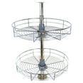 thumbnail image 1 of Dowell 4001 360D Full Circle 2-Shelf Lazy Susan Upper Corner Kitchen Cabinet Storage Organizer, 1 of 5