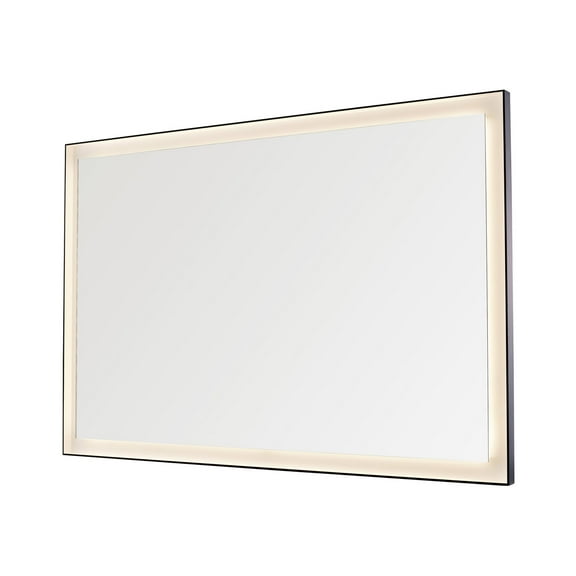 Dowell Black Alu Frame Mirror 5005 4831