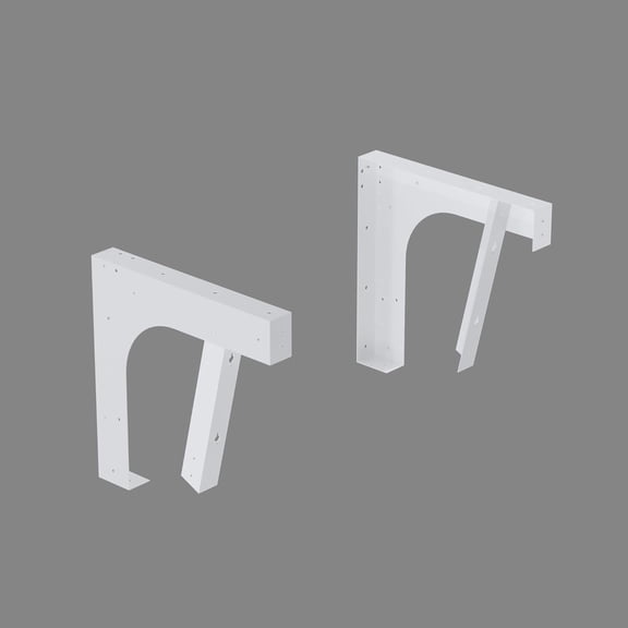 Dowell Universal ADA Vanity Bracket Heavy-Duty Commercial Bracket Floating Medical Support Bracket with Arm Metal Brackets Suitable for Restroom Vanities, Shelving Units & Work Desks - 16.38"-1 Pack