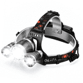 thumbnail image 1 of Dowellia Rechargeable LED Headlamp, 3 Lights 4 Modes, IPX6 Waterproof, 90° Adjustable Head Lamp, Outdoor Gear for Camping, Hiking, Fishing, 1 of 8