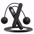 thumbnail image 1 of Dowellia Jump Rope with Counter, 2-in-1 Corded & Cordless Skipping Rope with LCD Display, 4 Modes and Adjustable Length, Weighted Jump Rope for Kids Women Men, Black, 1 of 7