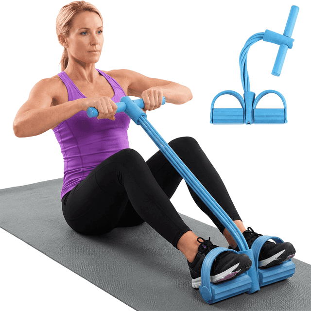 Dowellia Pedal Resistance Bands with Handles, Upgrade 6-Tubes Fitness ...