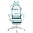thumbnail image 1 of Dowinx Cute Cat-Ear Gaming Chair with Massaging Lumbar Support, Ergonomic Computer Gaming Chair for Girl and Adults, Reclining Comfort Game Chairs with Footrest, Blue, 1 of 8