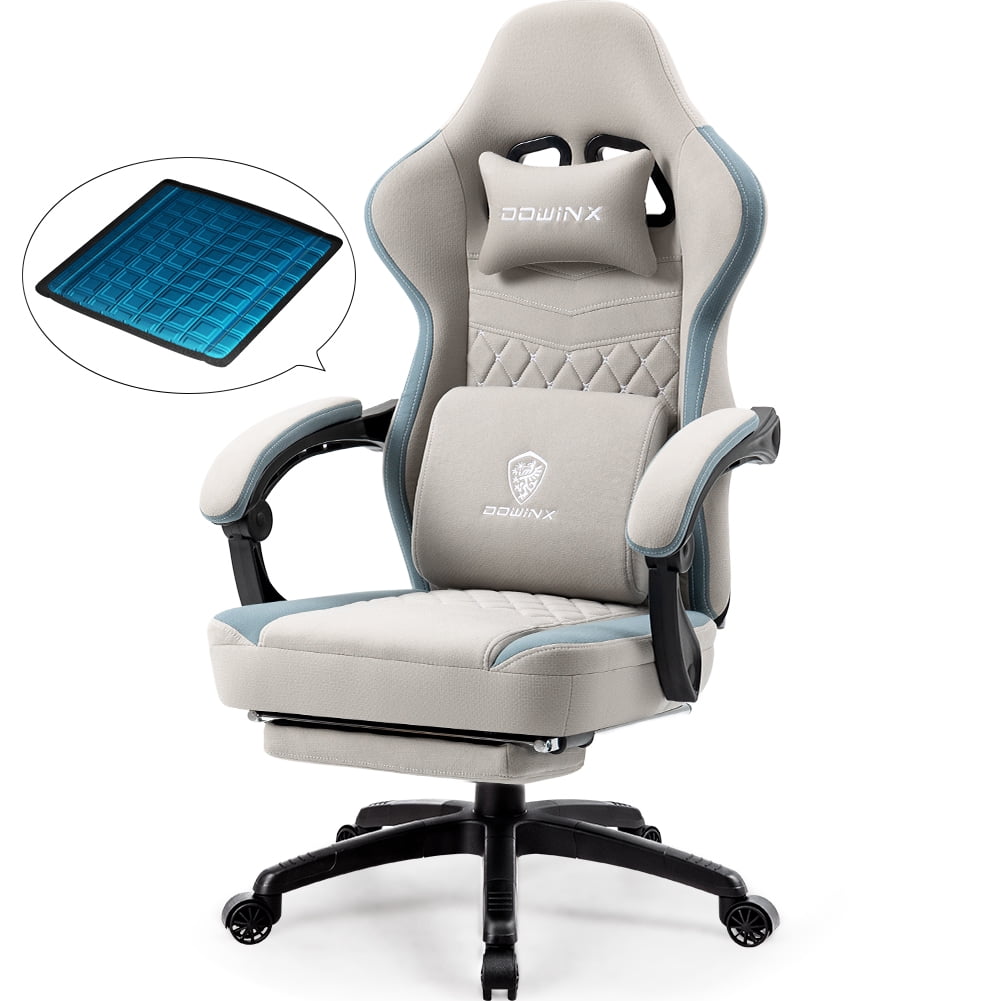 Dowinx Gaming Chair with Pocket Spring Cushion, Breathable Fabric ...