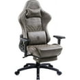 thumbnail image 1 of Dowinx Gaming Chair Ergonomic Racing Style Recliner with Massage Lumbar Support,4D armrest Gamer Chair for Computer PU Leather with Retractable Footrest (Brown), 1 of 6