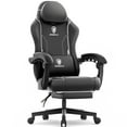 thumbnail image 1 of Dowinx Gaming Chair with Pocket Spring Cushion for Adults, Ergonomic Computer Chair with Footrest and Massage Lumbar Support for Office, Gaming, 300LBS, Black, 1 of 9