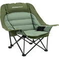 thumbnail image 1 of Dowinx Oversized Camping Chair for Adults - Extra Large, Folding Lawn Chair with Cup Holder, 3-Level Adjustable, 400 lbs Capacity, Green, 1 of 16