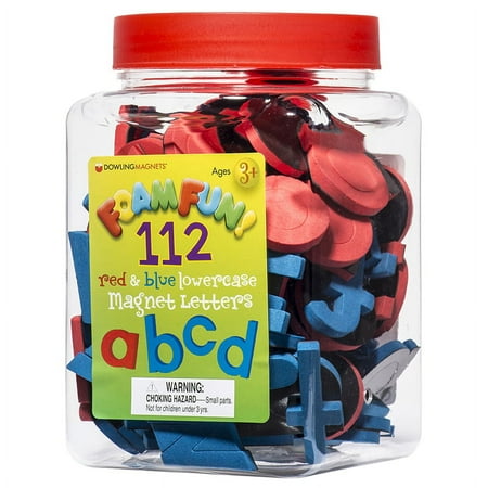 Dowling Magnets Foam Fun Lowercase Magnet Letters, 112 Count