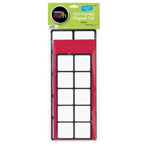Dowling Magnets Magnet Math Ten Frames Magnets, Set of 56