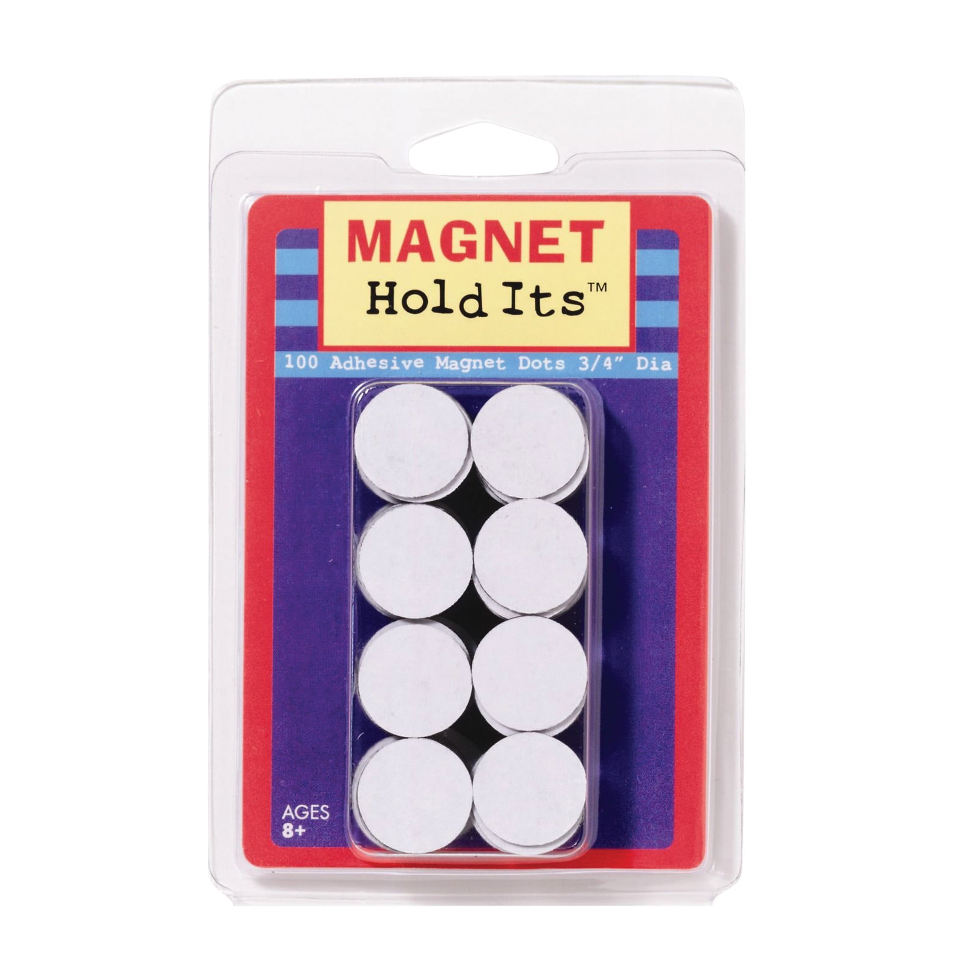 Dowling Magnets Magnetic Dot with Adhesive Backing, 3/4 Inch Diameter, Pack  of 100 