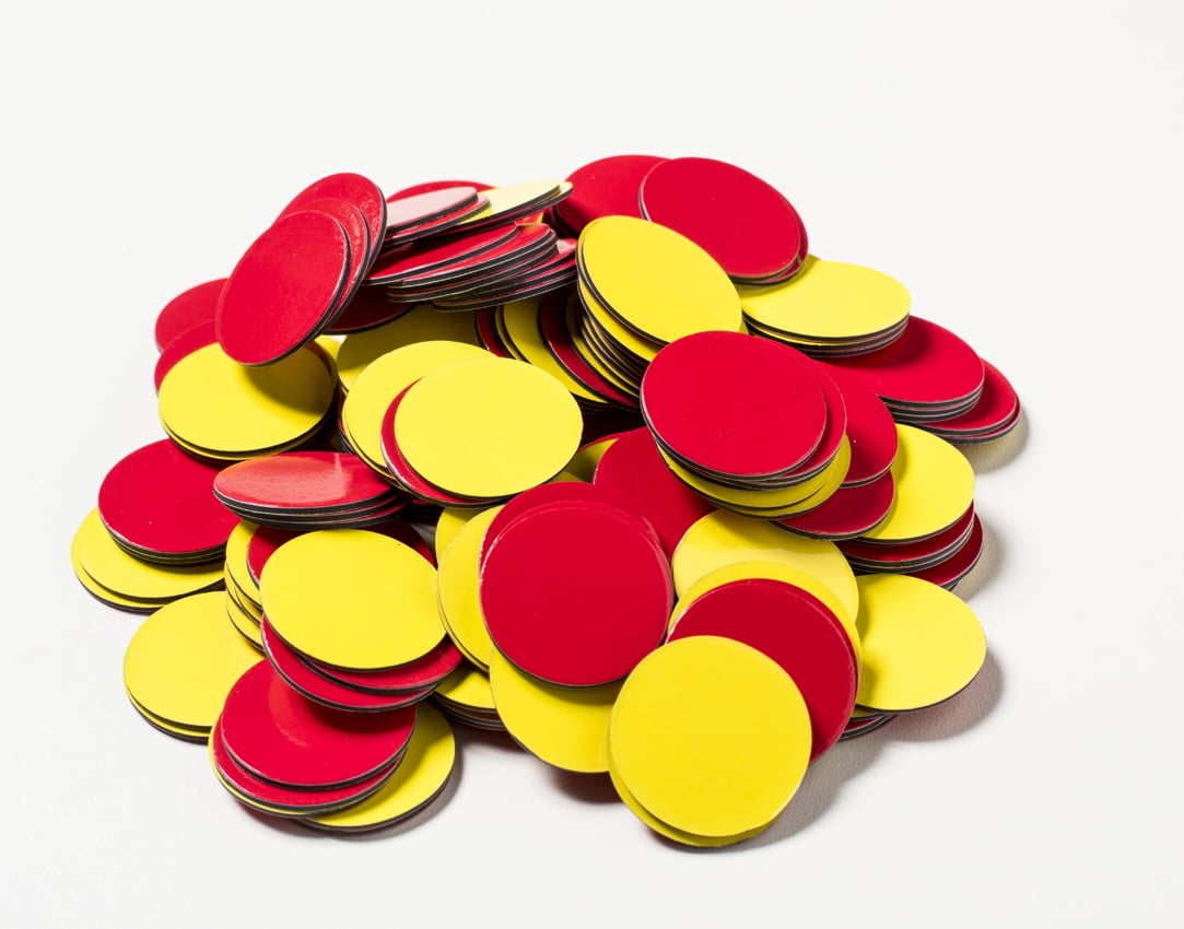 Dowling Magnets Two-Color Magnetic Counters, Set of 200
