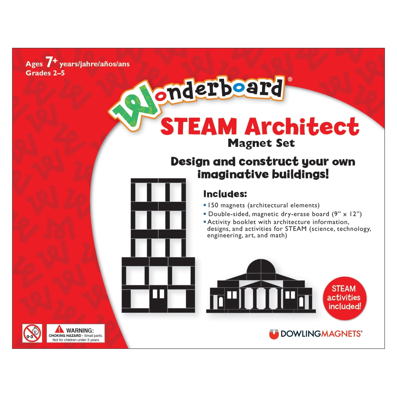 Dowling Magnets Wonderboard STEAM Architect Magnet Set