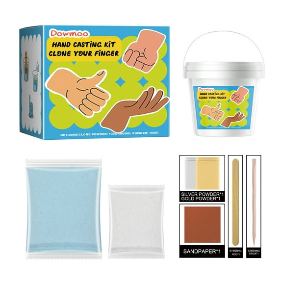 Dowmoo Diy Hand Casting Kit, Diy Hand-Made 3d Hand Model Crafts Creative Creation Of Home Furnishings