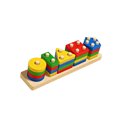 thumbnail image 1 of Dowmoo Educational Geometric Five-Set Columns Building Blocks, 24Pcs Toy Set For Toddlers, Preschool Learning & Developmental Play, Montessori Stem Toys For Kids Ages 3+, 1 of 9