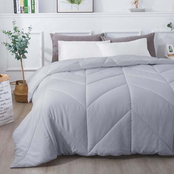 Down Alternative Comforter - Chevron - Glacier Grey - Twin