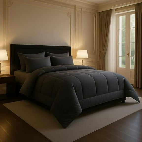 Down Alternative Comforter King Size – Luxury Premium Quilted Duvet Insert with Corner Tabs, All Season Hotel Bedding, Gifts for Women and Men