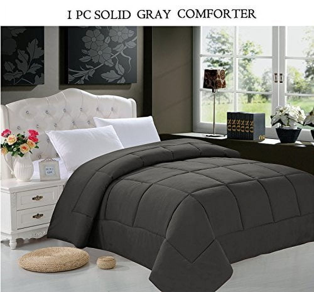 Down Alternative Double Filled Comforter Full/Queen , Gray