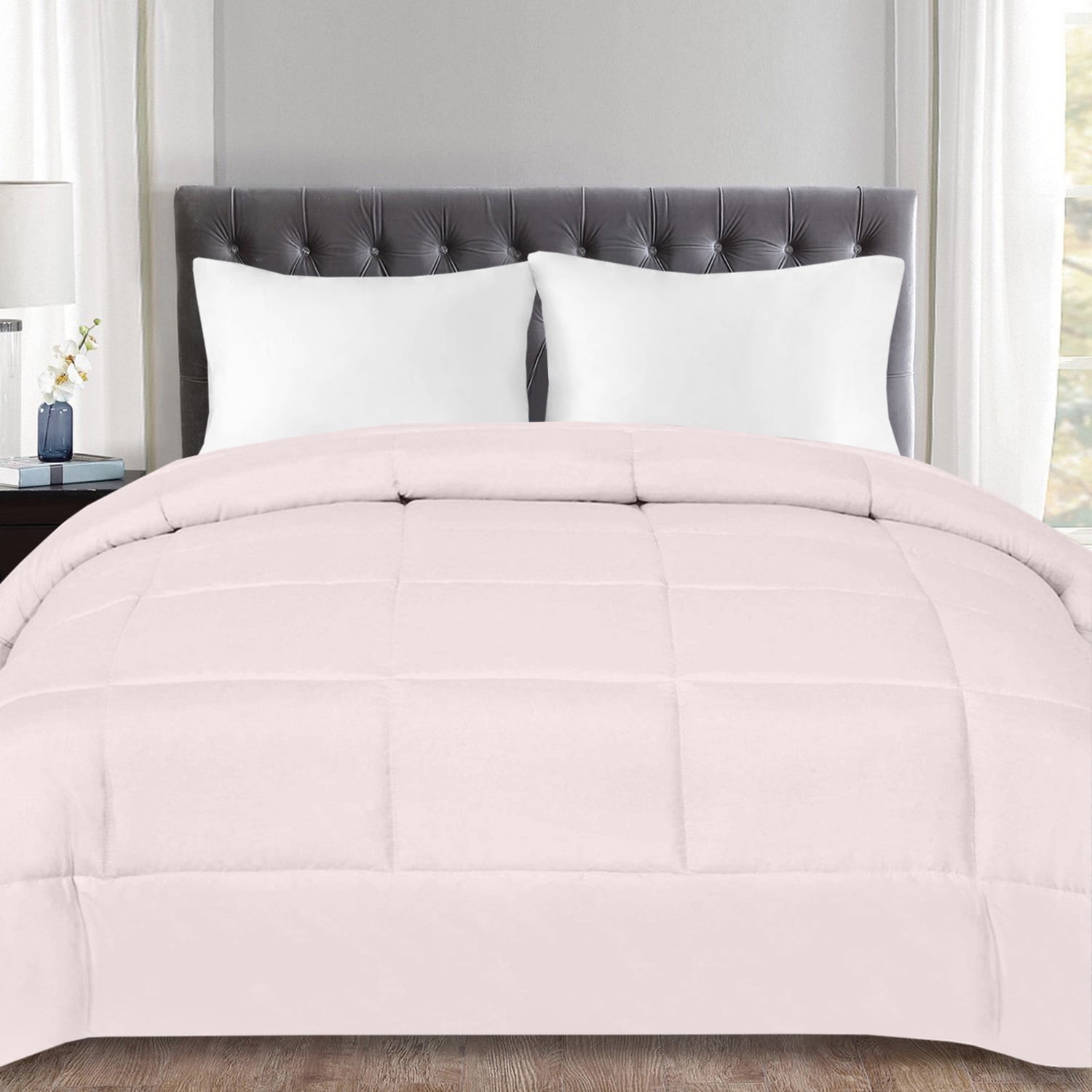 Down Alternative Polyester Box Stitch Microfiber Comforter - Full