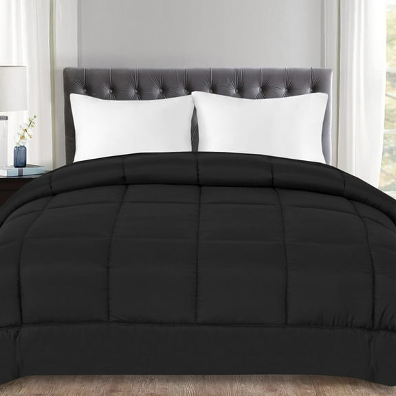 Down Alternative Polyester Box Stitch Microfiber Comforter - Full