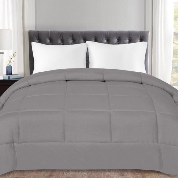 Down Alternative Polyester Box Stitch Microfiber Comforter - Full