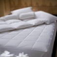 thumbnail image 1 of Down Alternative Quilted Mattress Pad - 100% Cotton Shell - 8” Box Quilting - 18" Skirt, 1 of 4