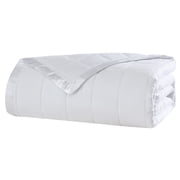 Beatrice Home Fashions, Down Alt Blanket with Satin Trim, King, White