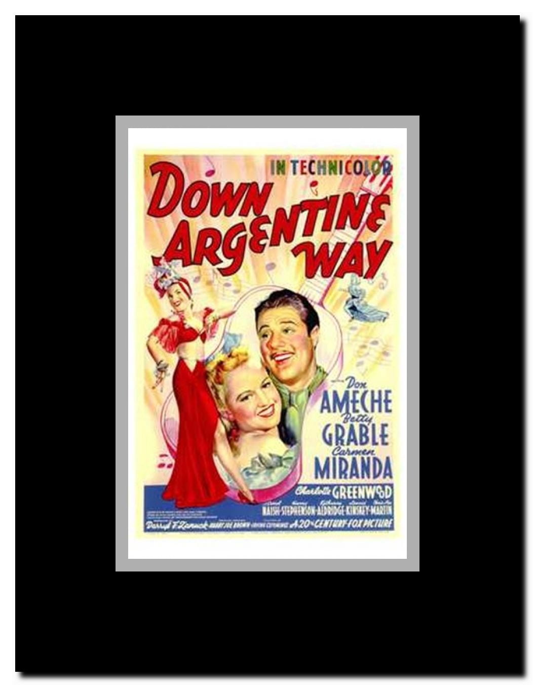 Down Argentine Way Framed Movie Poster