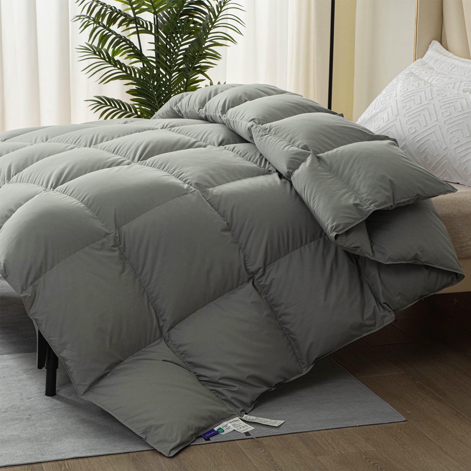 Down Comforter, Queen Size All Season Duvet Insert, Luxurious Hotel
