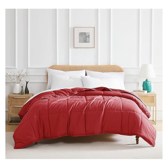 Down Comforter Twin XL XYT Chili Pepper Red Soft Fluffy Pet Hair Resistant for Bedding