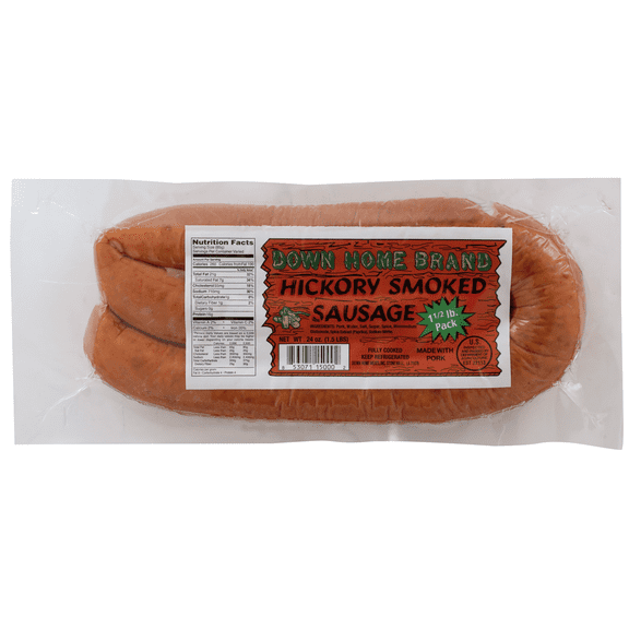 Down Home Brand Regular Smoked Sausage, 24 oz