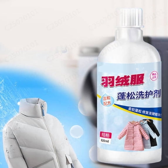 Down Jacket And Puffer Coat Fluffing And Revitalizing Spray, Restores Loft And Softness To Compressed Or Clumpy Down And Synthetic Fill