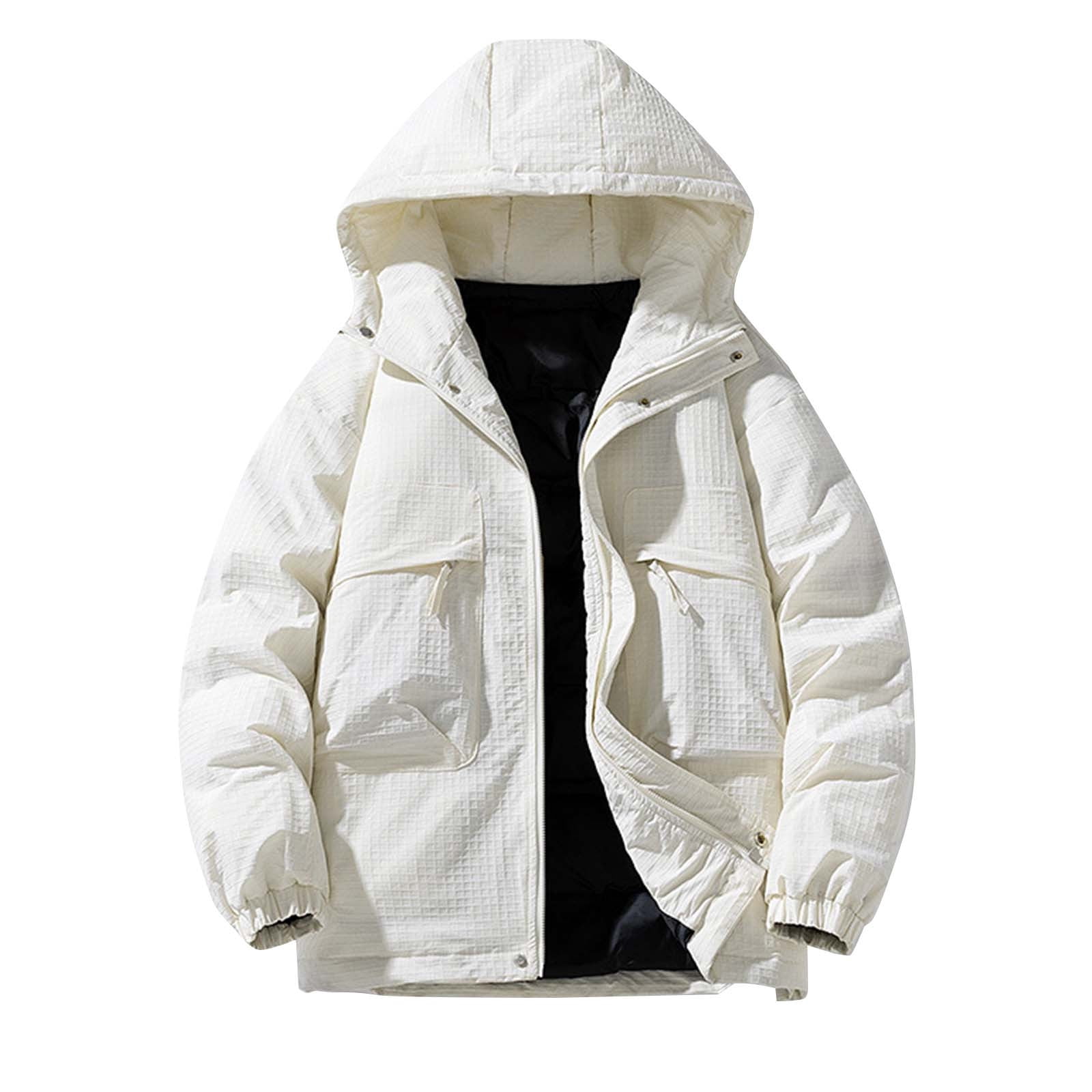 Down Jacket Down Jacket Men Hooded Soft Feathers - Walmart.com