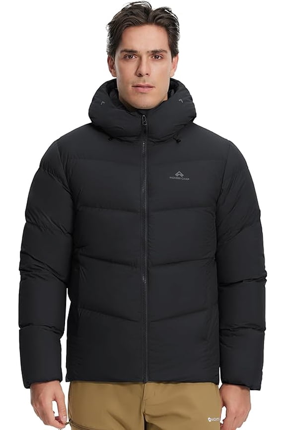 Down Jacket Men Pioneer Camp 700 Fill Water Repellent Hood