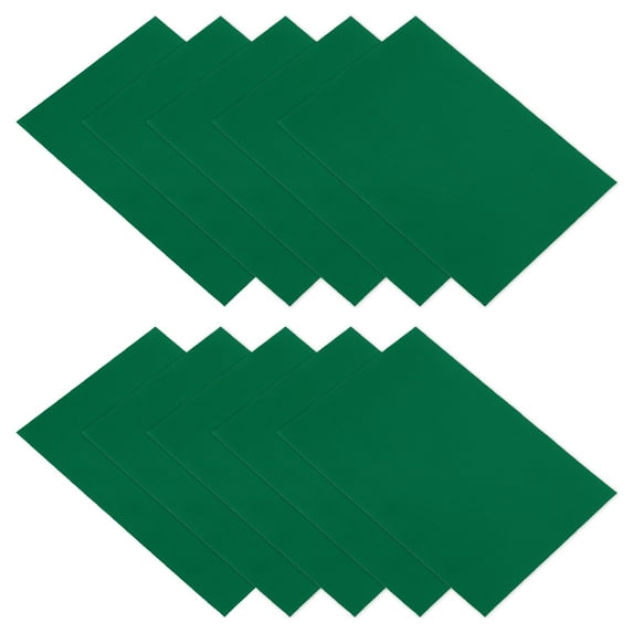 Down Jacket Repair Patch 6" x 8", 10 Pack Self Adhesive Nylon Fabric Patch for Tent Clothes, Green