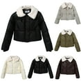 thumbnail image 1 of Down Jacket for Women Winter Ladies' Casual Windproof Daily Long Sleeve Quilted Jacket Solid Color Comfortable Zip Up Puffer Coat with Pockets, 1 of 8