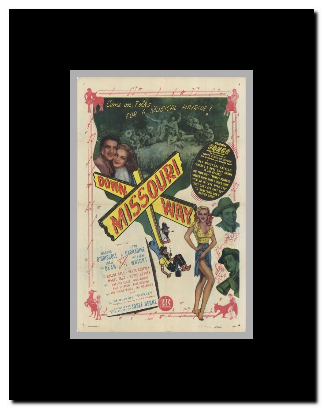 Down Missouri Way Framed Movie Poster
